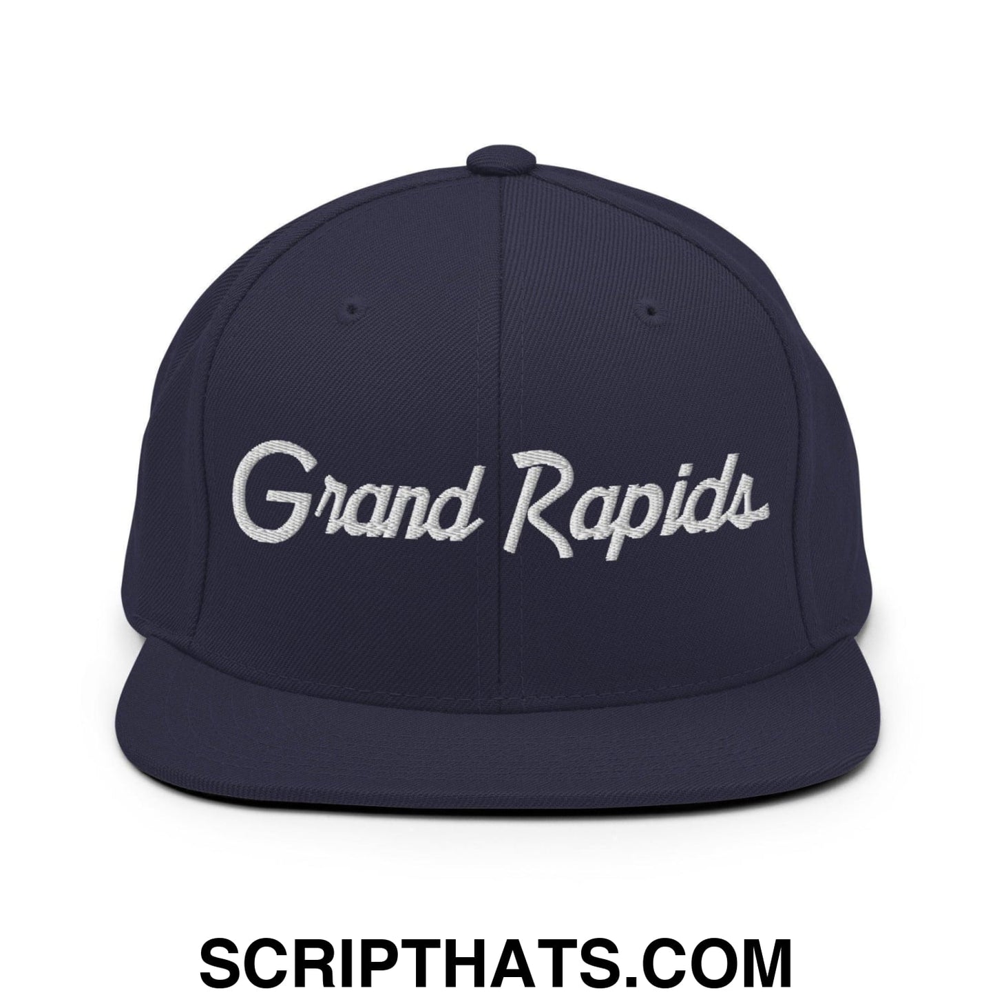 Grand Rapids Script Snapback Hat Navy
