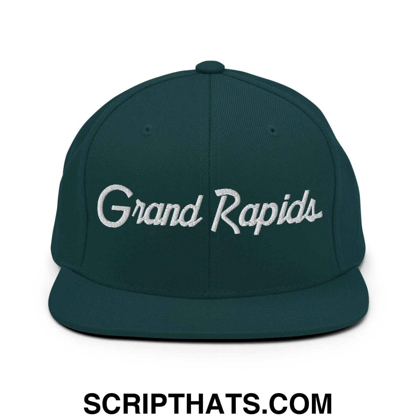 Grand Rapids Script Snapback Hat Spruce