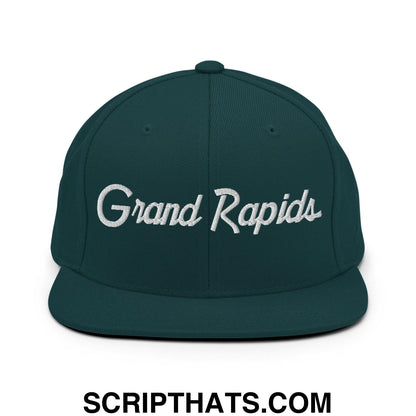 Grand Rapids Script Snapback Hat Spruce