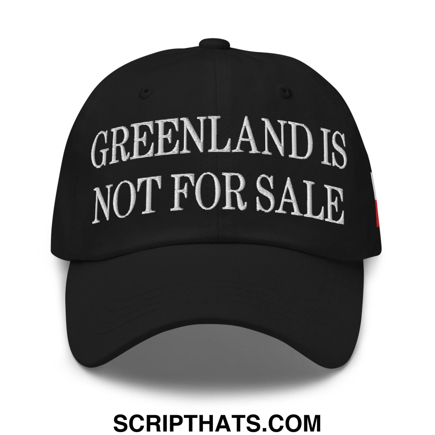 Greenland Is Not For Sale Greenland Flag Embroidered Unstructured Dad Hat Black