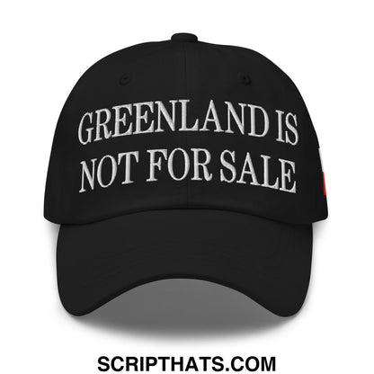 Greenland Is Not For Sale Greenland Flag Embroidered Unstructured Dad Hat Black