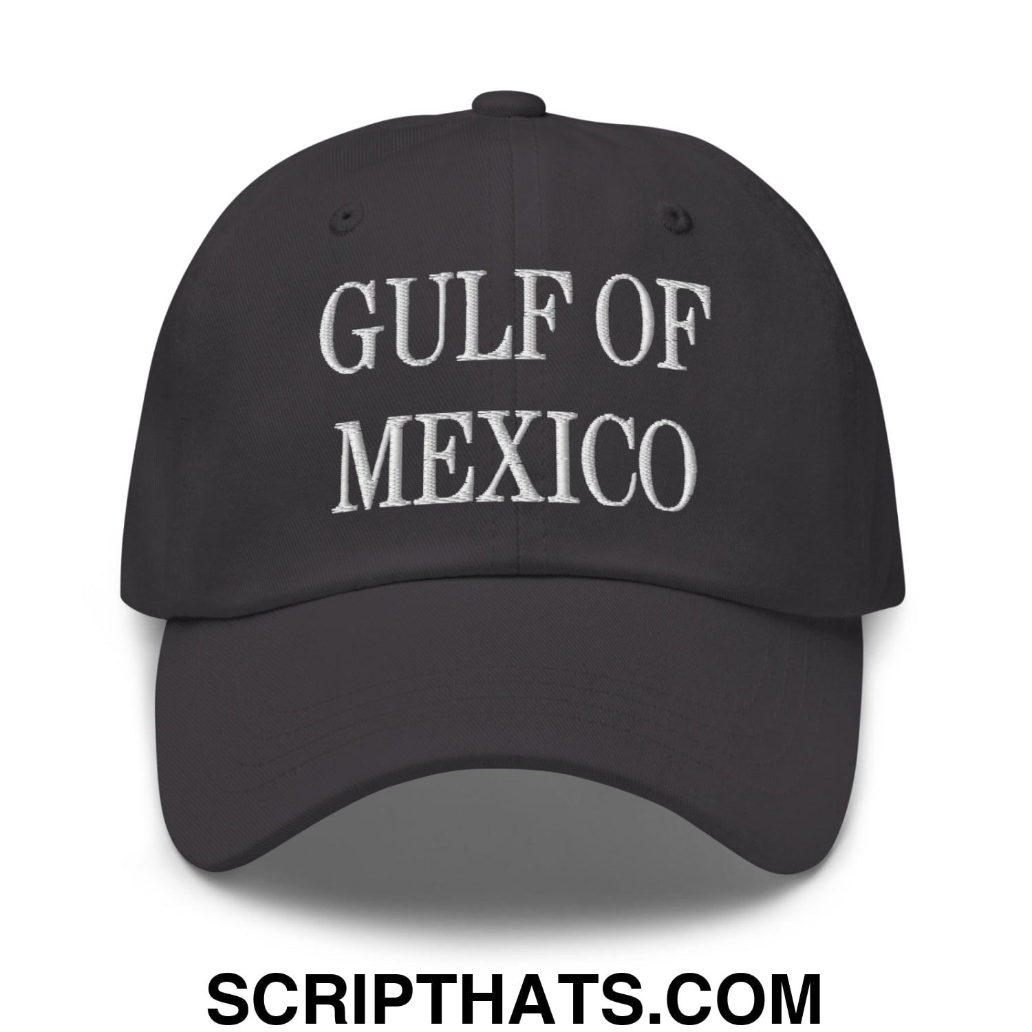 Gulf of Mexico Embroidered Unstructured Dad Hat Dark Grey