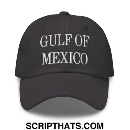 Gulf of Mexico Embroidered Unstructured Dad Hat Dark Grey