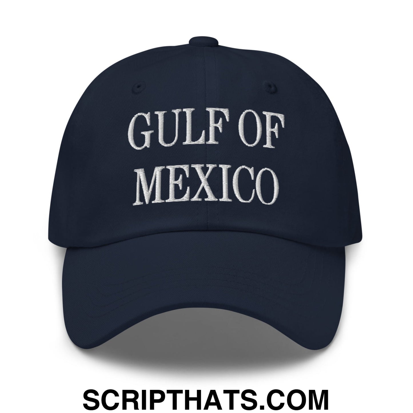 Gulf of Mexico Embroidered Unstructured Dad Hat Navy