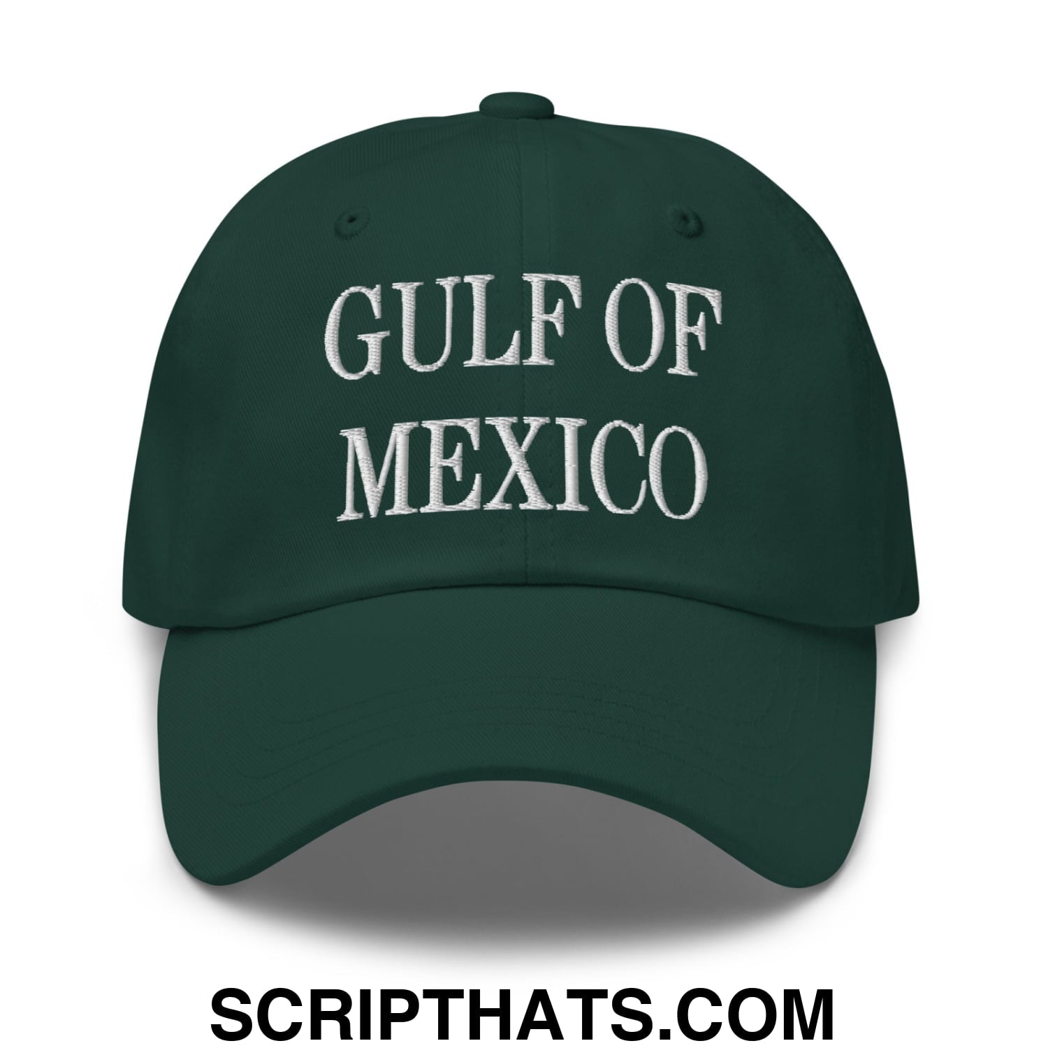 Gulf of Mexico Embroidered Unstructured Dad Hat Spruce