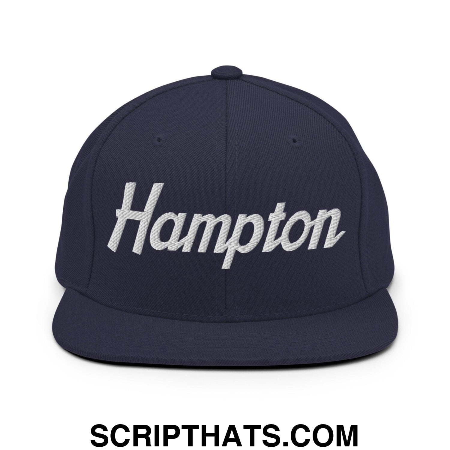 Hampton Script Snapback Hat Navy