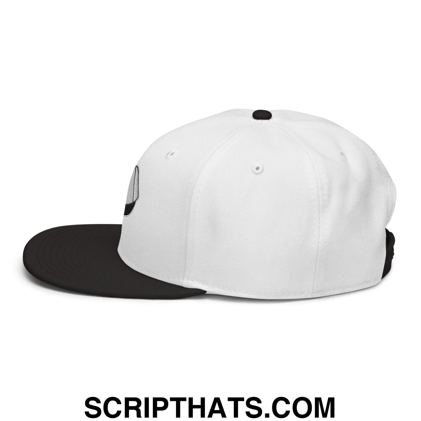 Hat on a Hat Embroidered Flat Brim Bill Snapback Hat Default Title