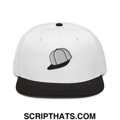 Hat on a Hat Embroidered Flat Brim Bill Snapback Hat Default Title