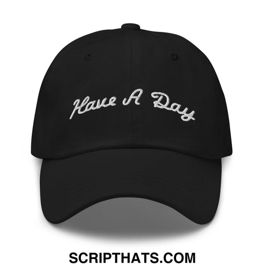 Have A Day Golf Dad Hat Black
