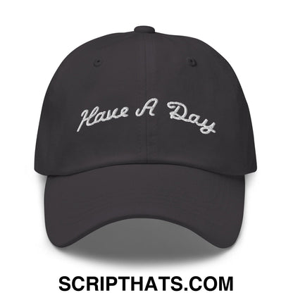Have A Day Golf Dad Hat Dark Grey