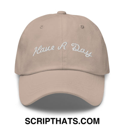 Have A Day Golf Dad Hat Stone