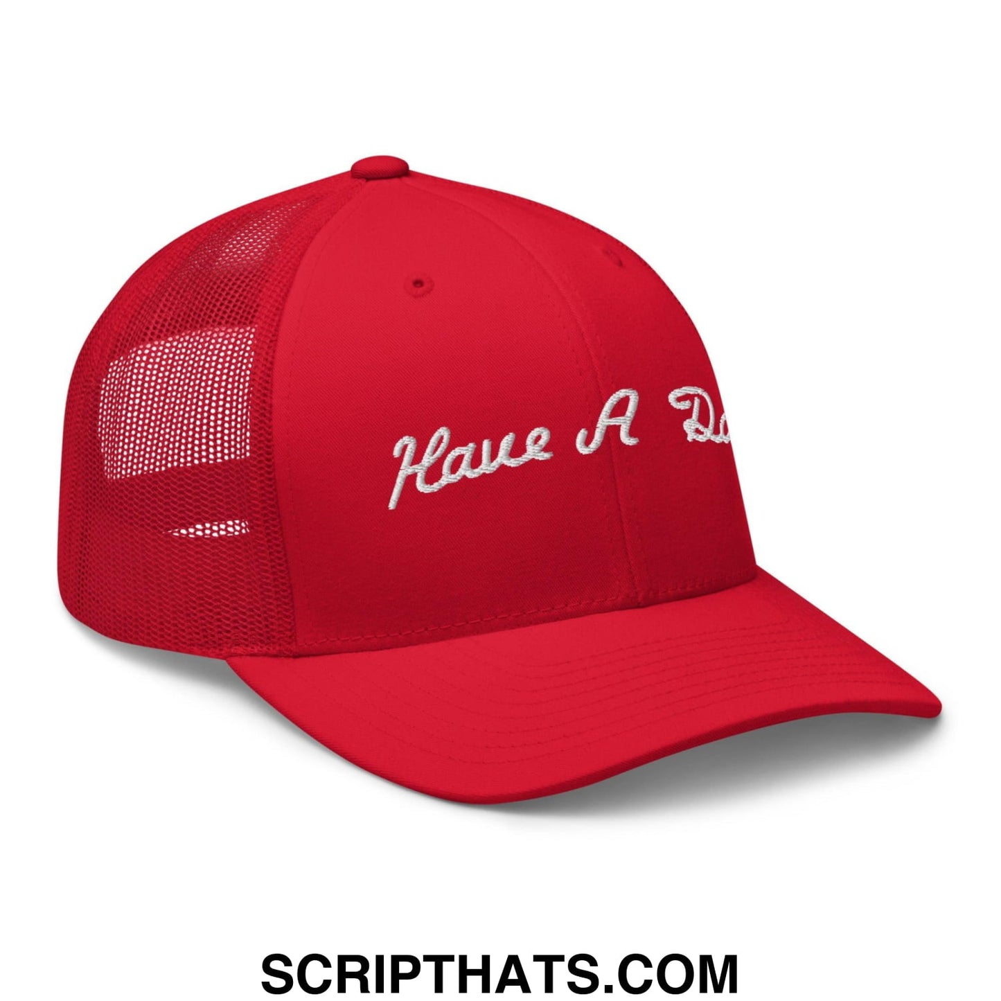 Have A Day Golf Retro Trucker Hat Red