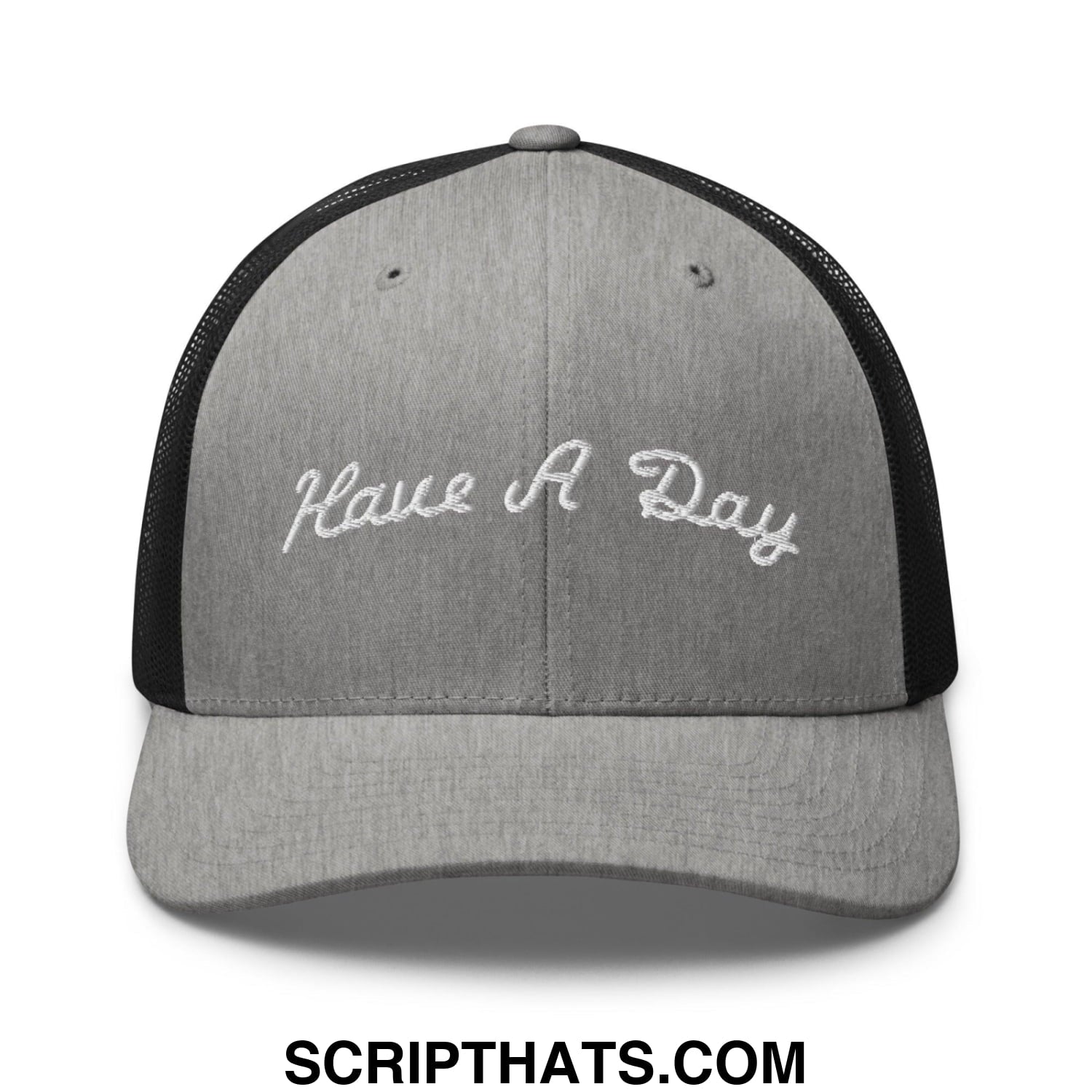 Have A Day Golf Retro Trucker Hat Heather Black