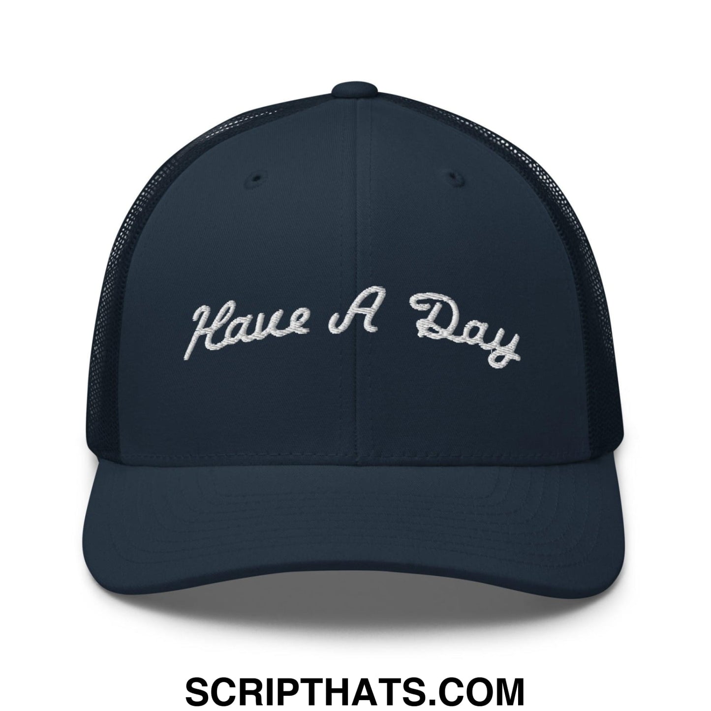 Have A Day Golf Retro Trucker Hat Navy