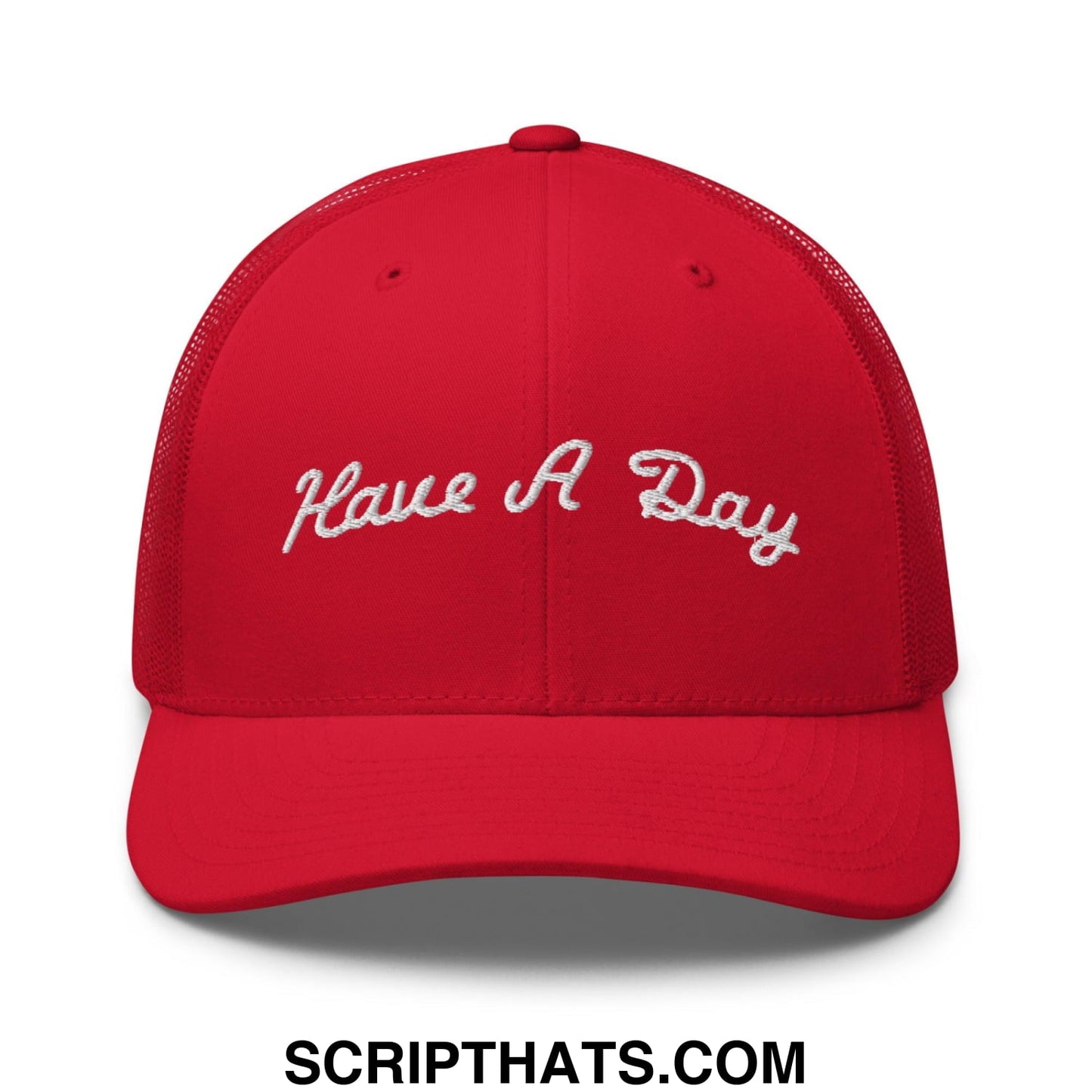 Have A Day Golf Retro Trucker Hat Red