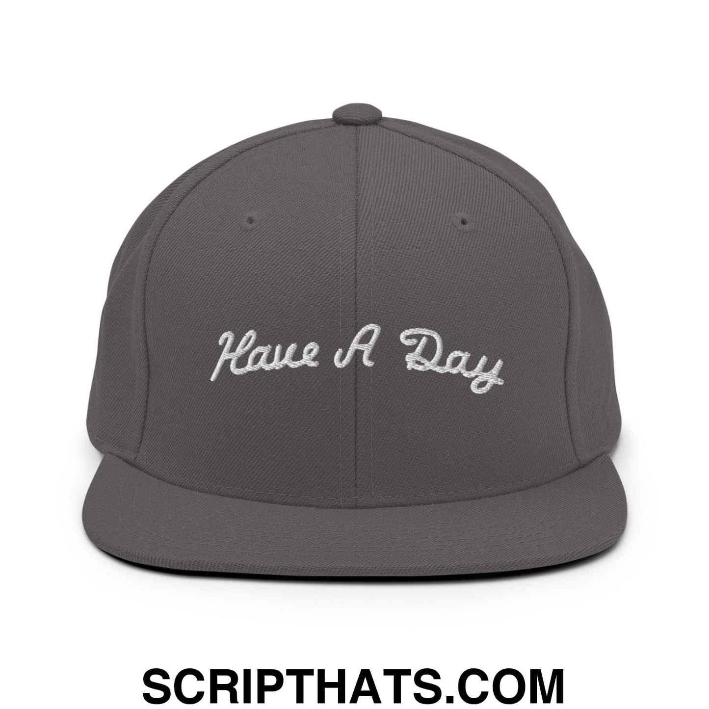 Have a Day Golf Snapback Hat Dark Grey