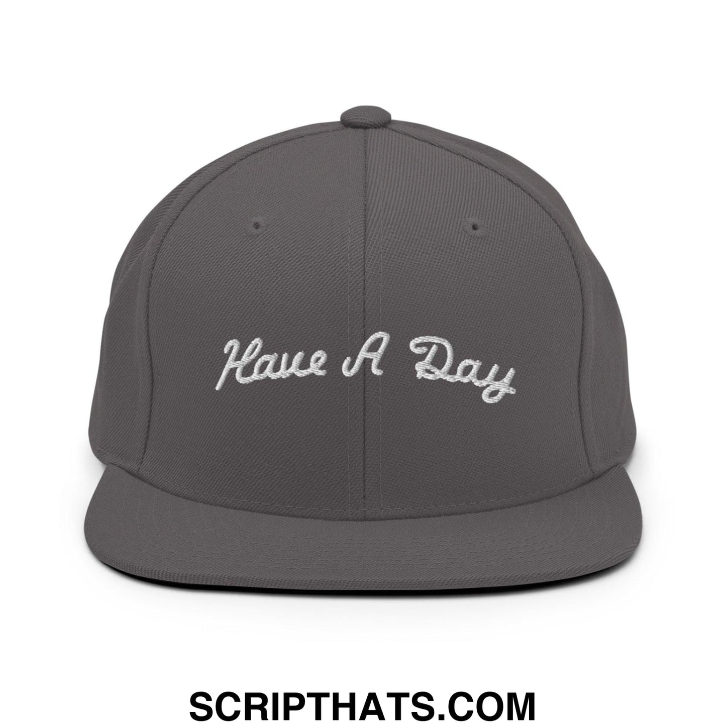 Have a Day Golf Snapback Hat Dark Grey