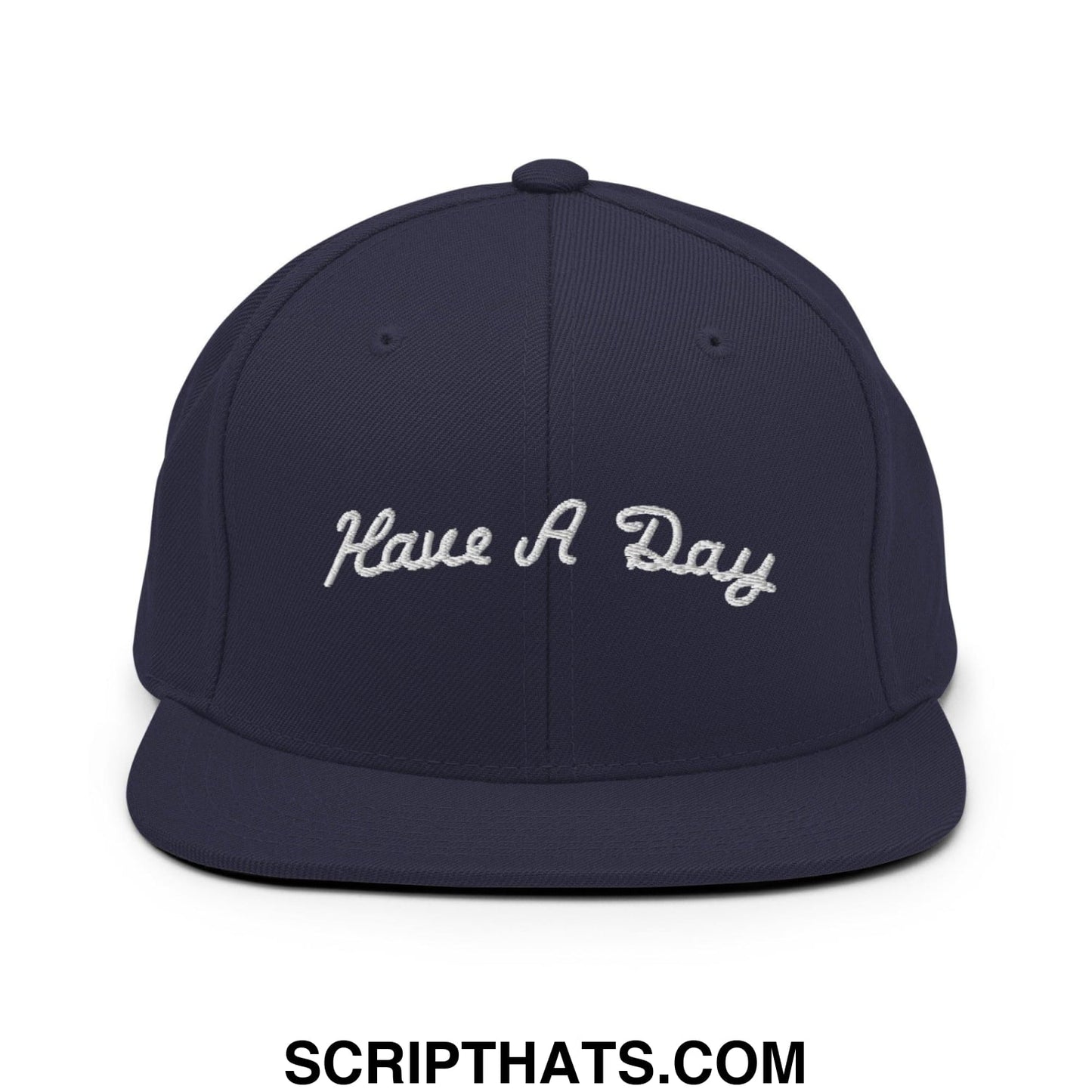 Have a Day Golf Snapback Hat Navy