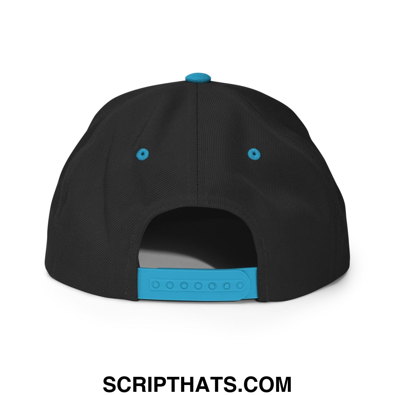 Hawk Tuah Spit on that Thang Snapback Hat Black Teal