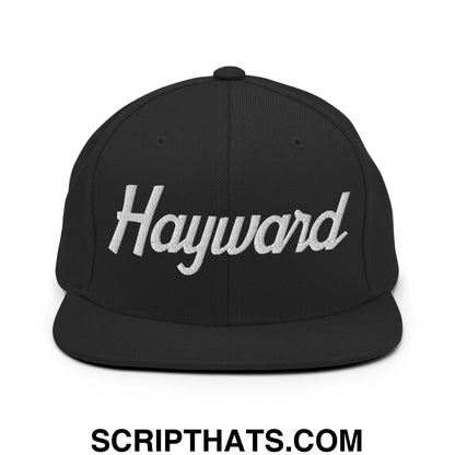 Hayward Script Snapback Hat Black