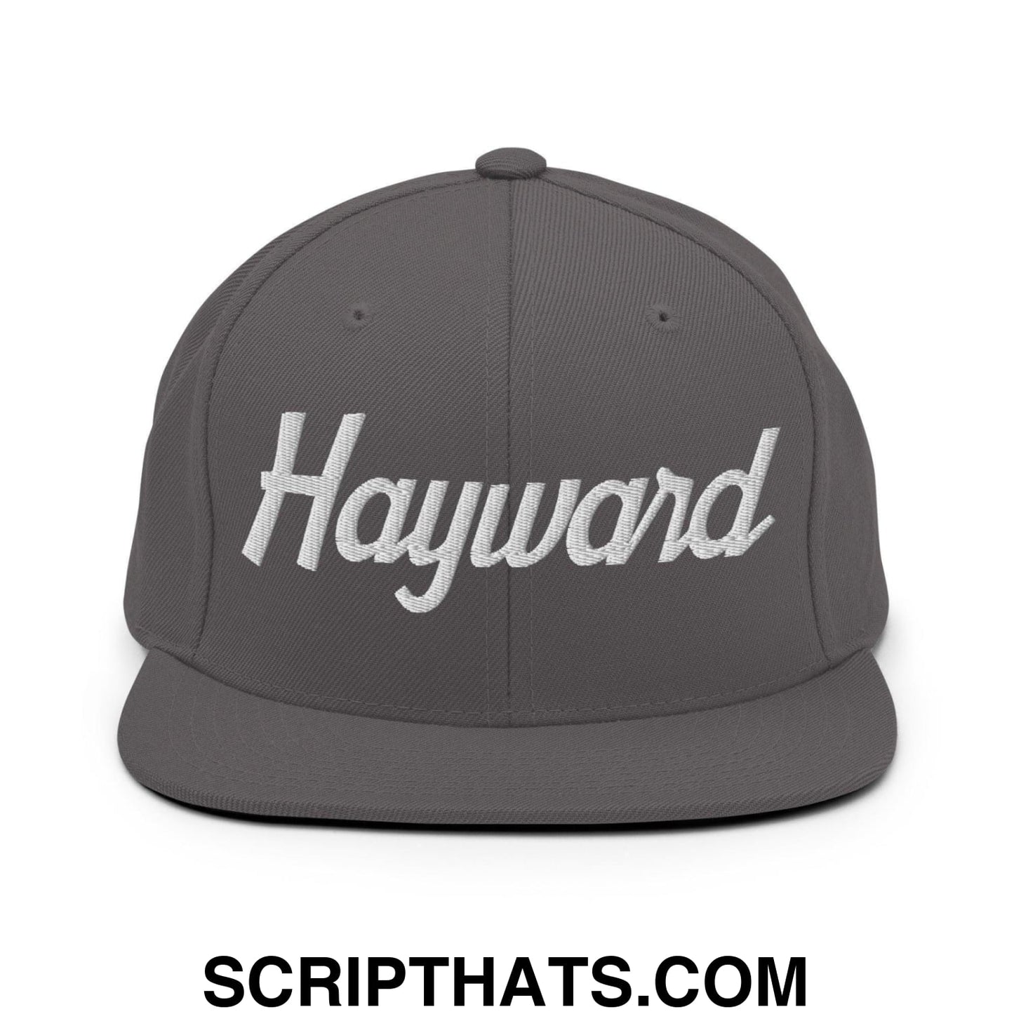 Hayward Script Snapback Hat Dark Grey