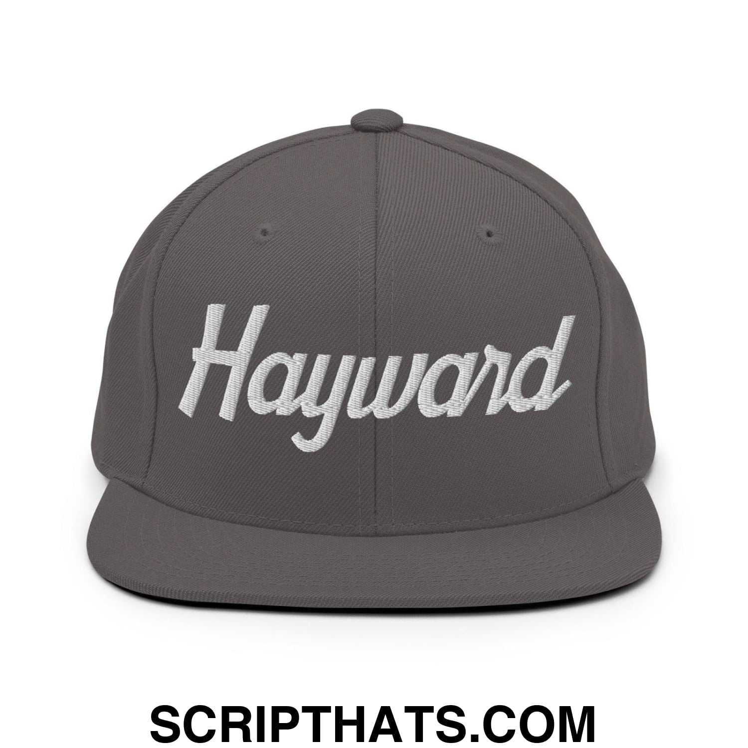 Hayward Script Snapback Hat Dark Grey
