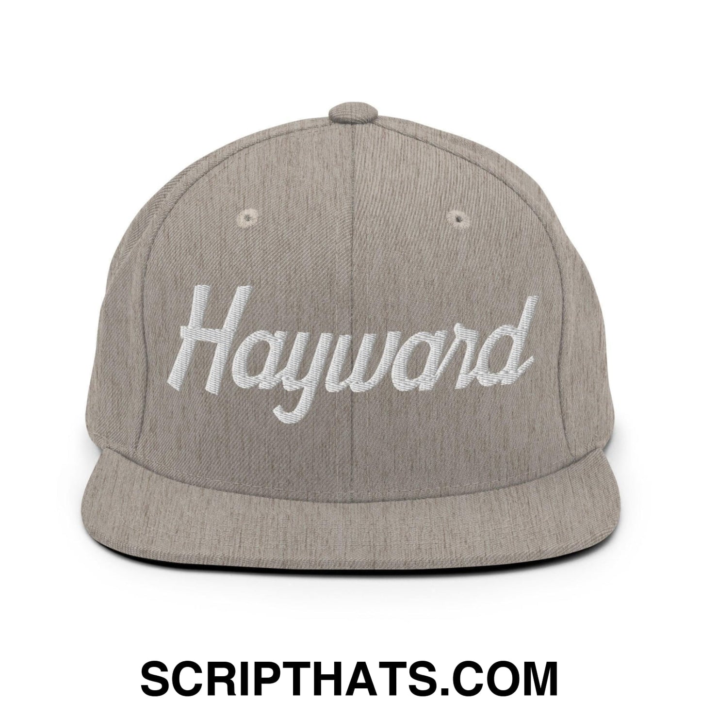 Hayward Script Snapback Hat Heather Grey