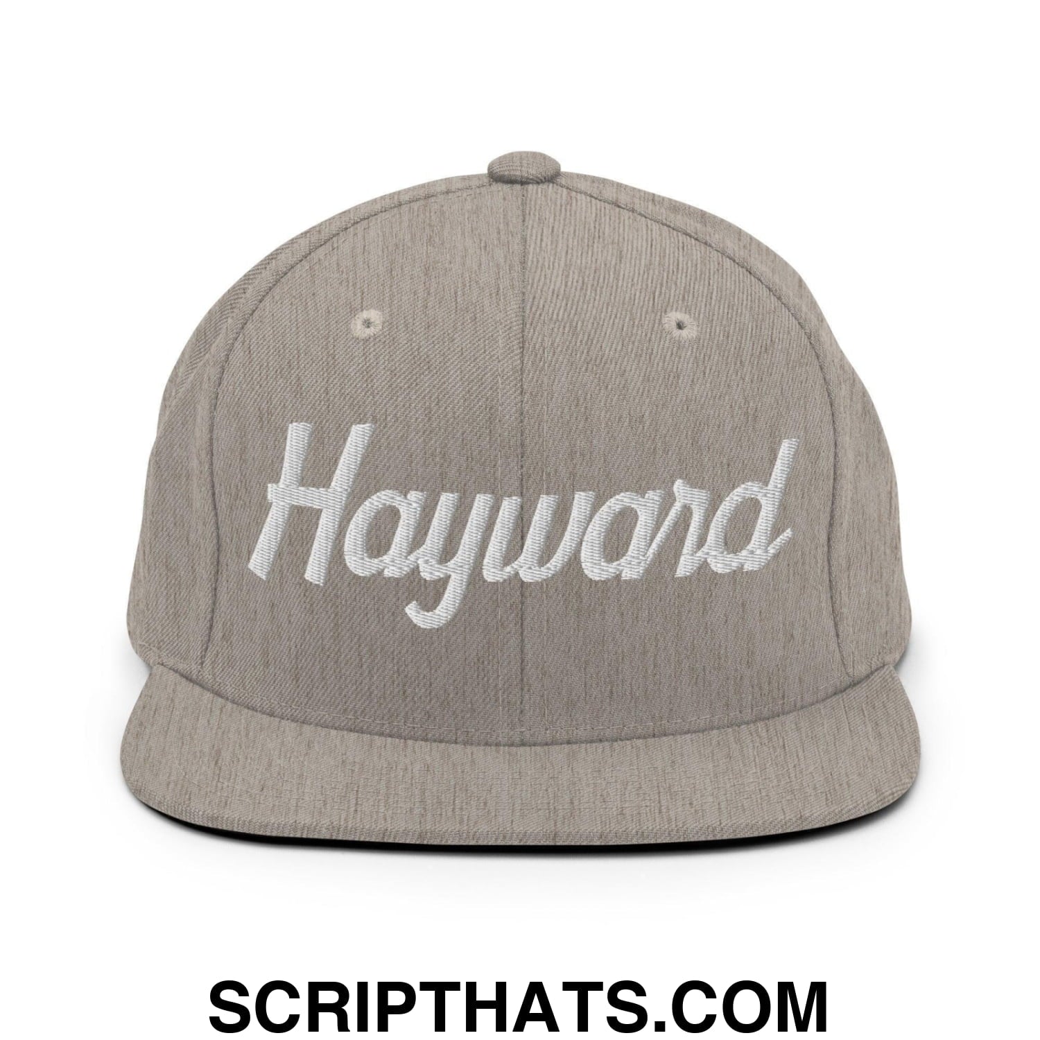 Hayward Script Snapback Hat Heather Grey