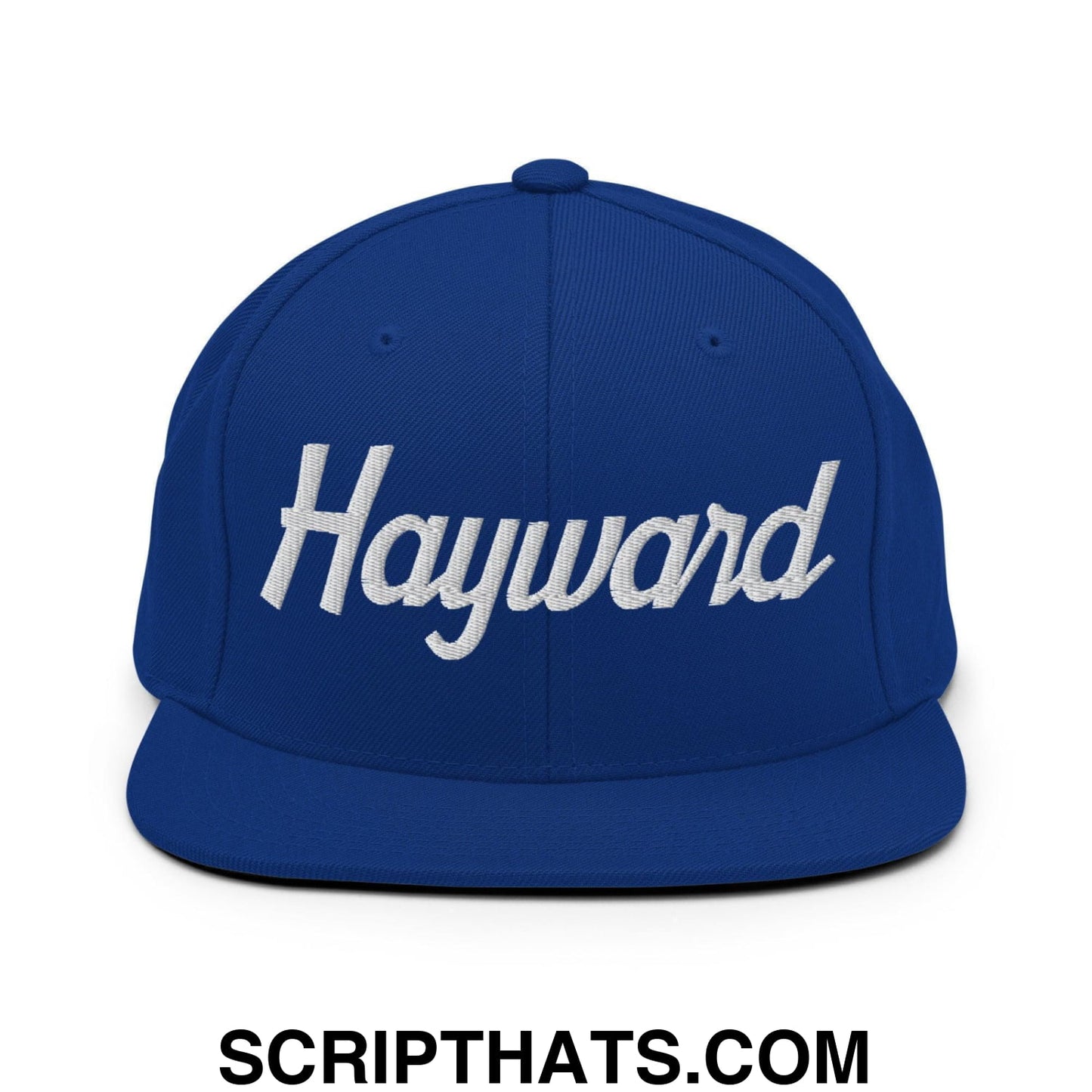 Hayward Script Snapback Hat Royal Blue