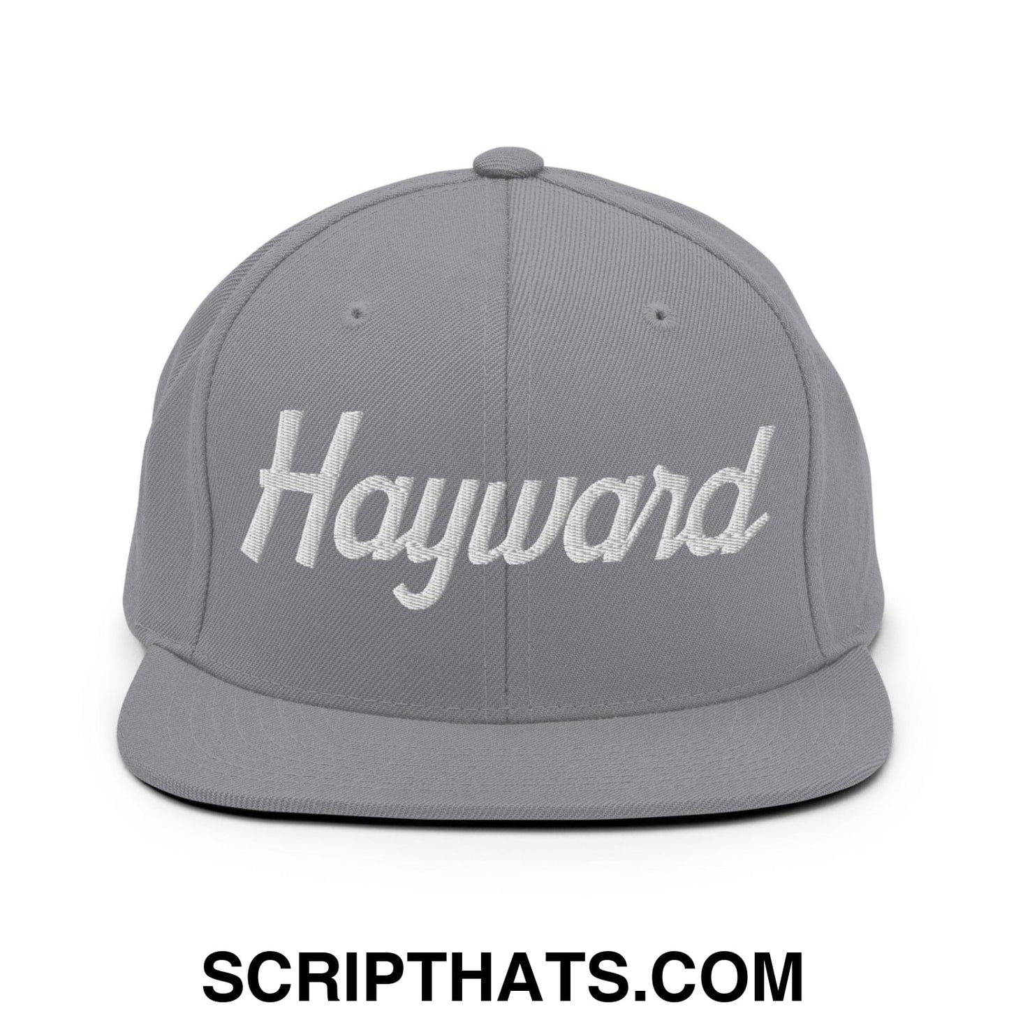 Hayward Script Snapback Hat Silver