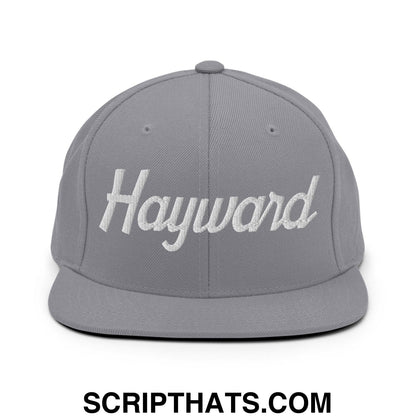Hayward Script Snapback Hat Silver