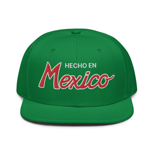 Hecho en Mexico II Script Snapback Hat Kelly Green by SCRIPT HATS | Script Hats