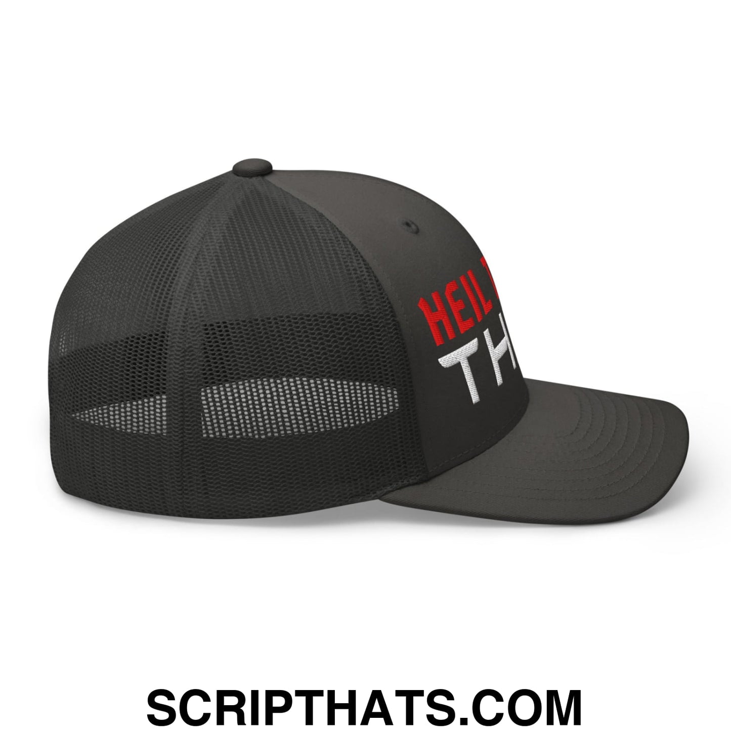 Heil to The Thief Embroidered Mesh Trucker Hat Charcoal