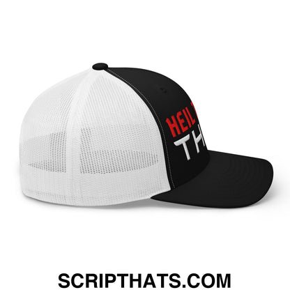 Heil to The Thief Embroidered Mesh Trucker Hat Black White