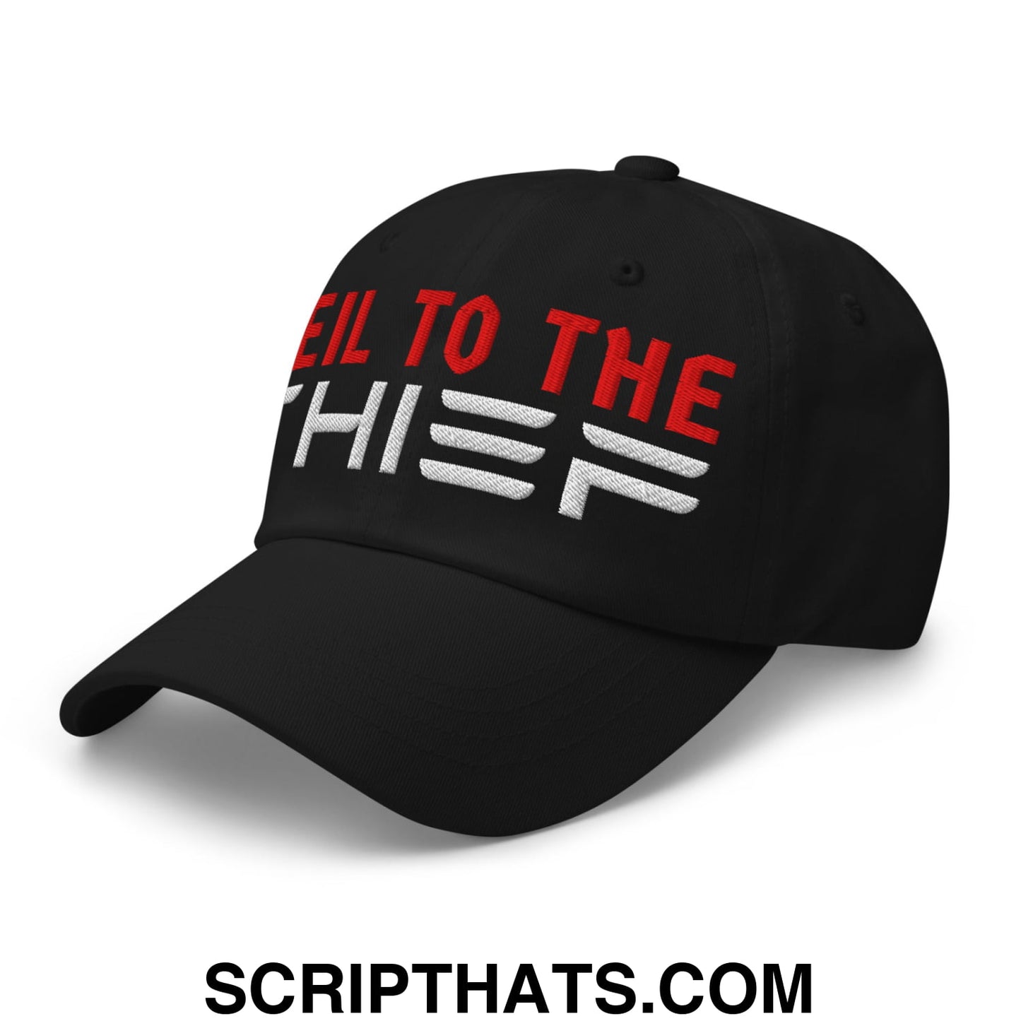 Heil to The Thief Embroidered Unstructured Dad Hat Black