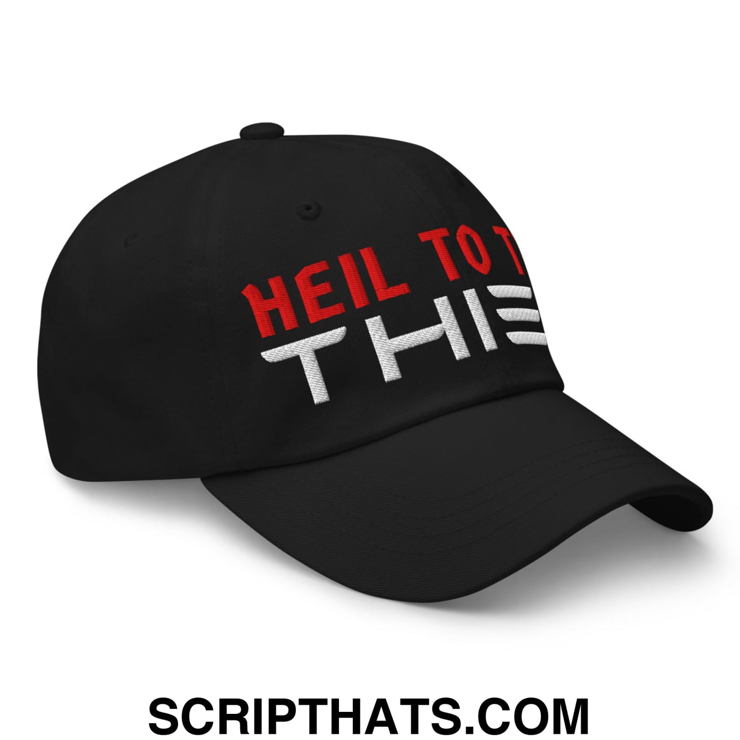 Heil to The Thief Embroidered Unstructured Dad Hat Black