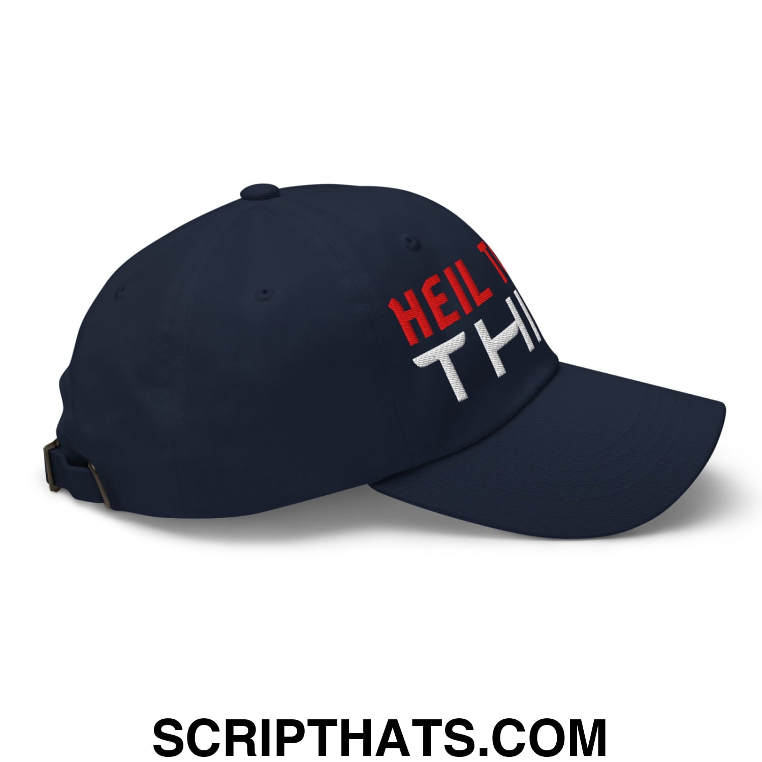 Heil to The Thief Embroidered Unstructured Dad Hat Navy