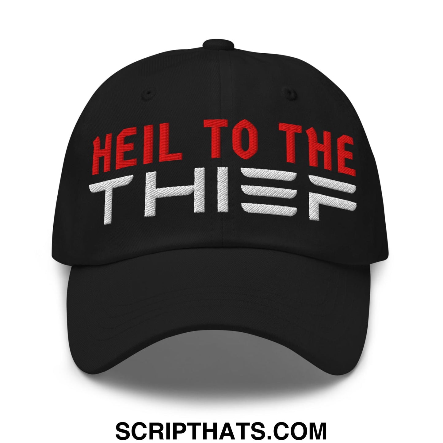 Heil to The Thief Embroidered Unstructured Dad Hat Black
