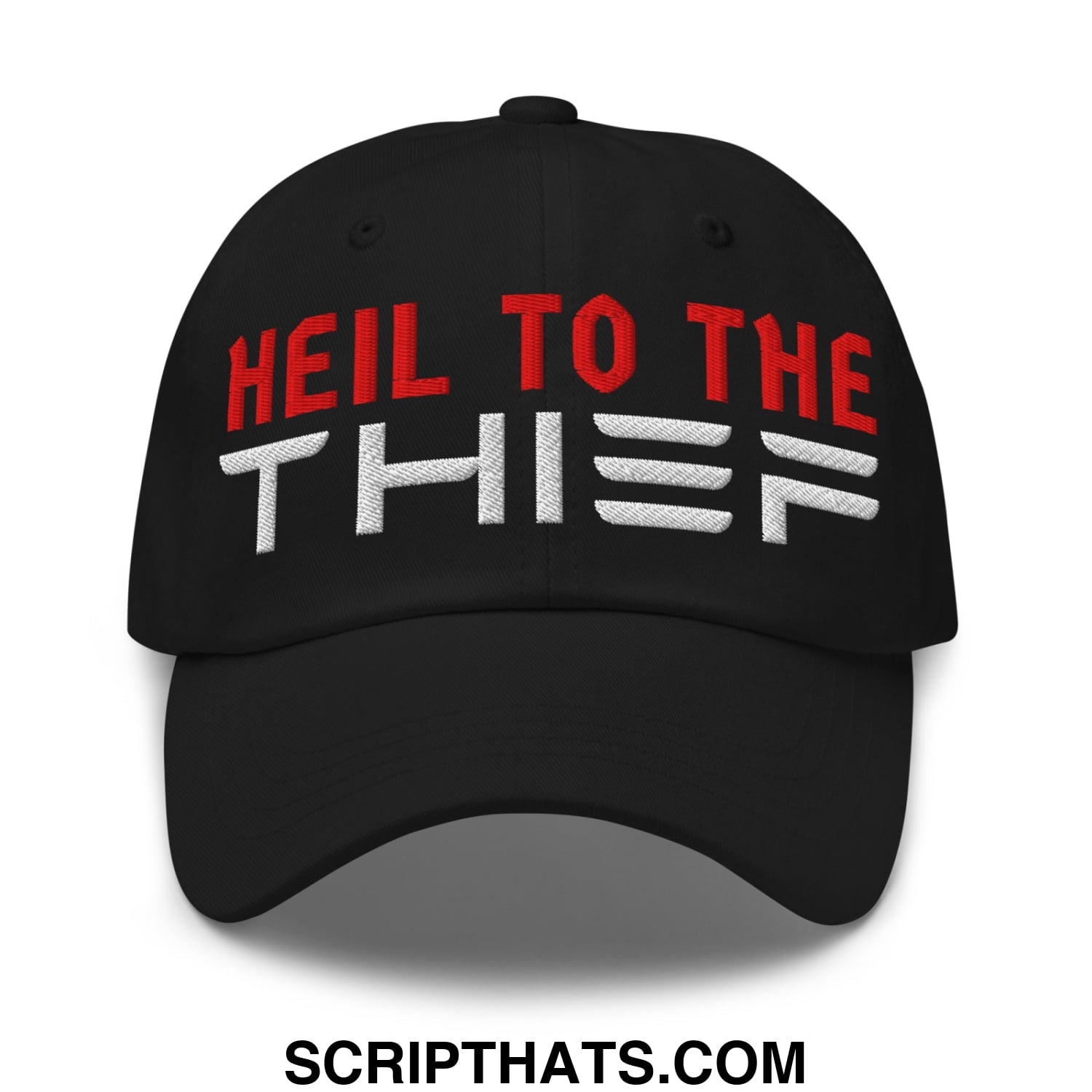 Heil to The Thief Embroidered Unstructured Dad Hat Black