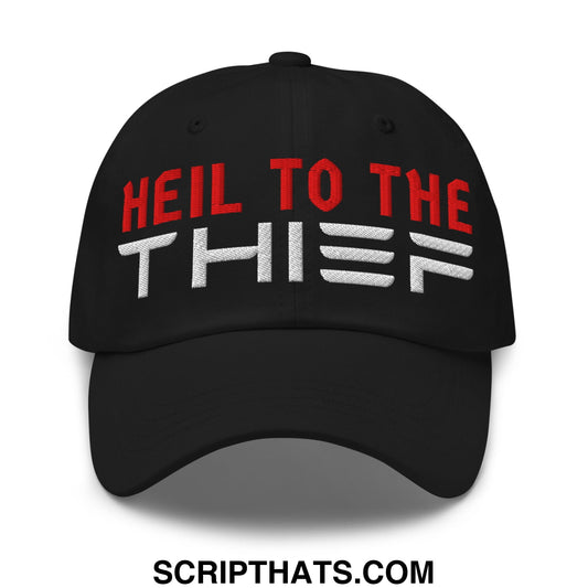 Heil to The Thief Embroidered Unstructured Dad Hat Black