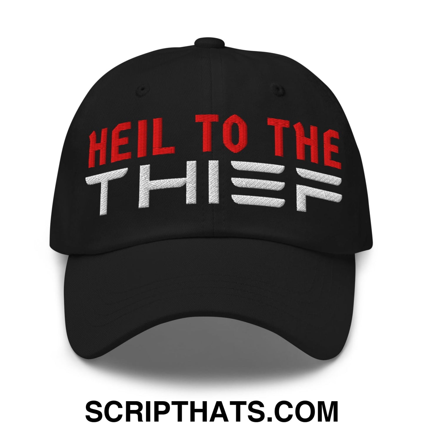 Heil to The Thief Embroidered Unstructured Dad Hat Black