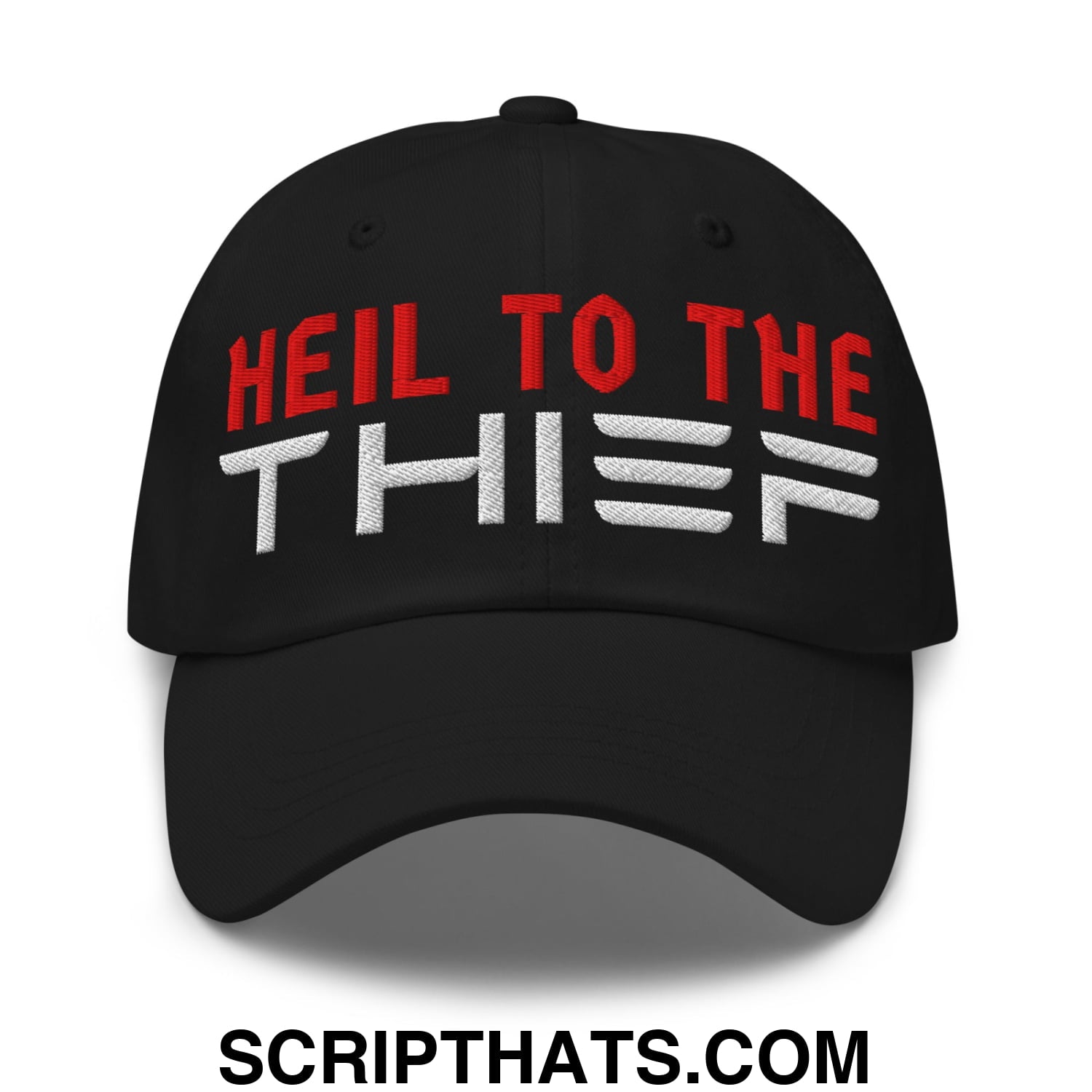 Heil to The Thief Embroidered Unstructured Dad Hat Black