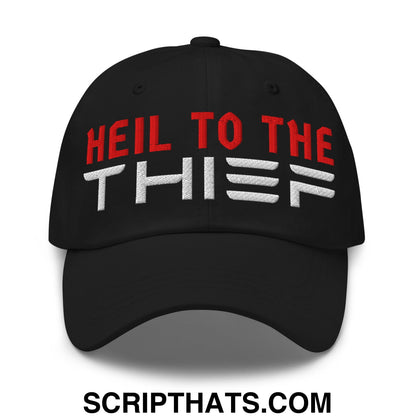 Heil to The Thief Embroidered Unstructured Dad Hat Black