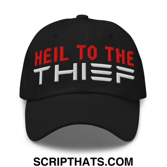 Heil to The Thief Embroidered Unstructured Dad Hat Black