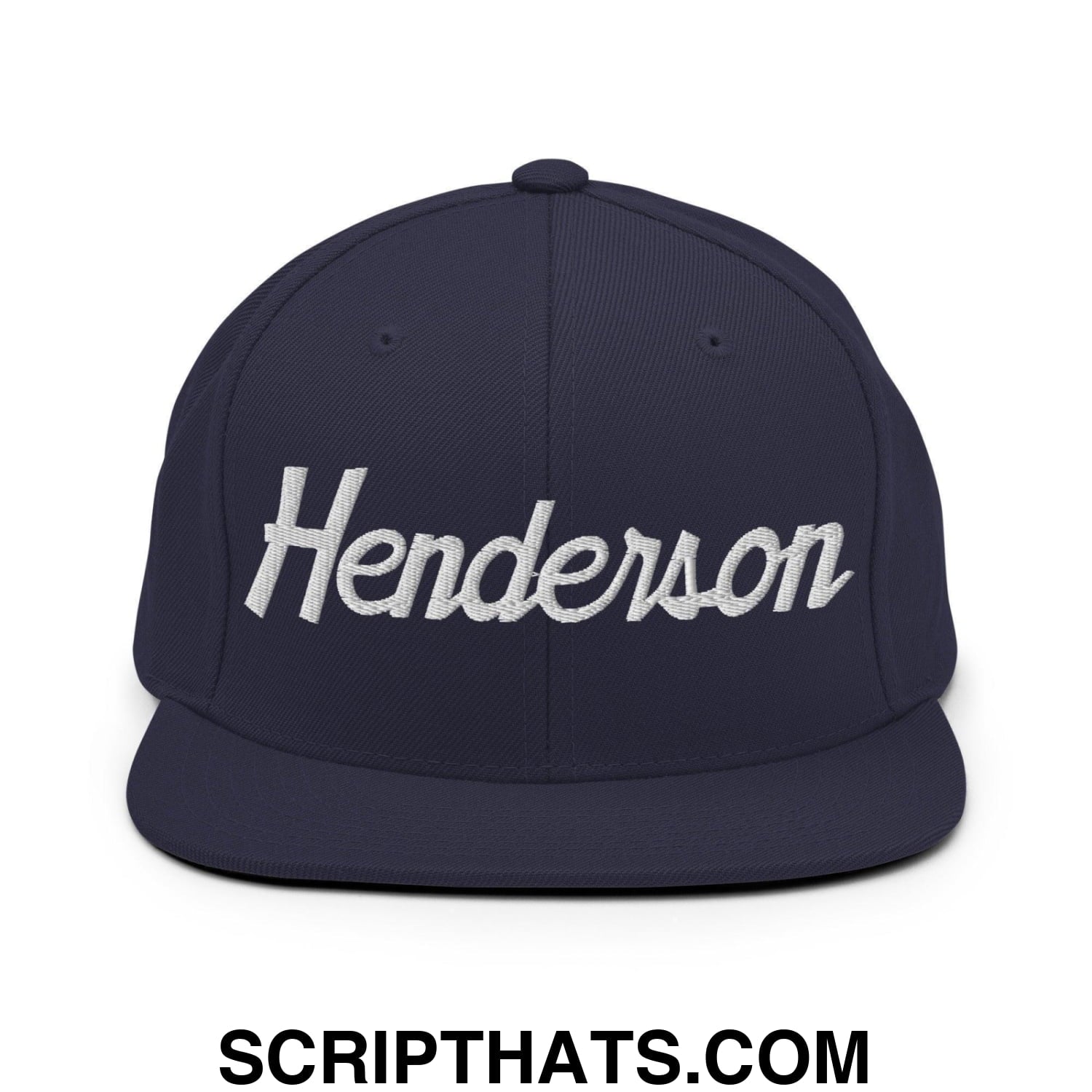 Henderson Script Snapback Hat Navy