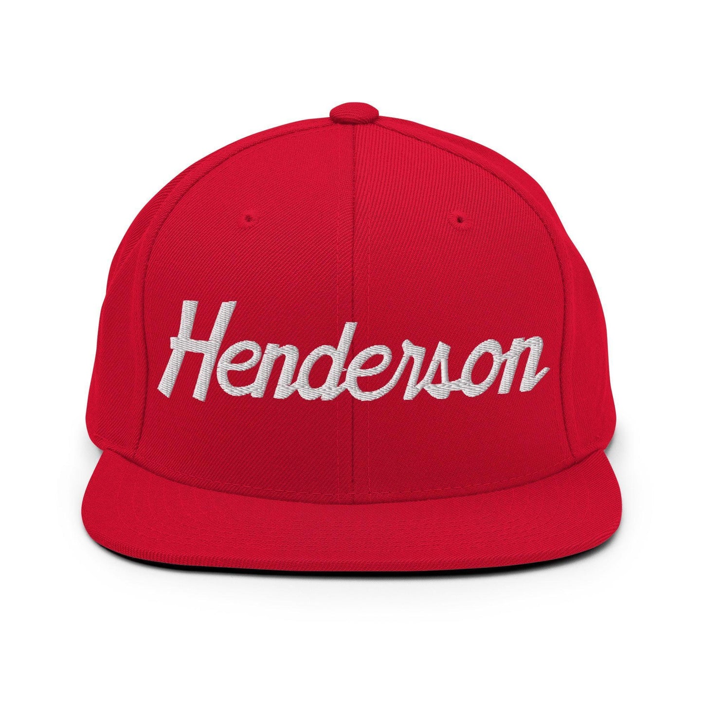 Henderson Script Snapback Hat Red
