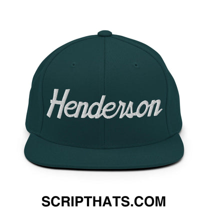 Henderson Script Snapback Hat Spruce