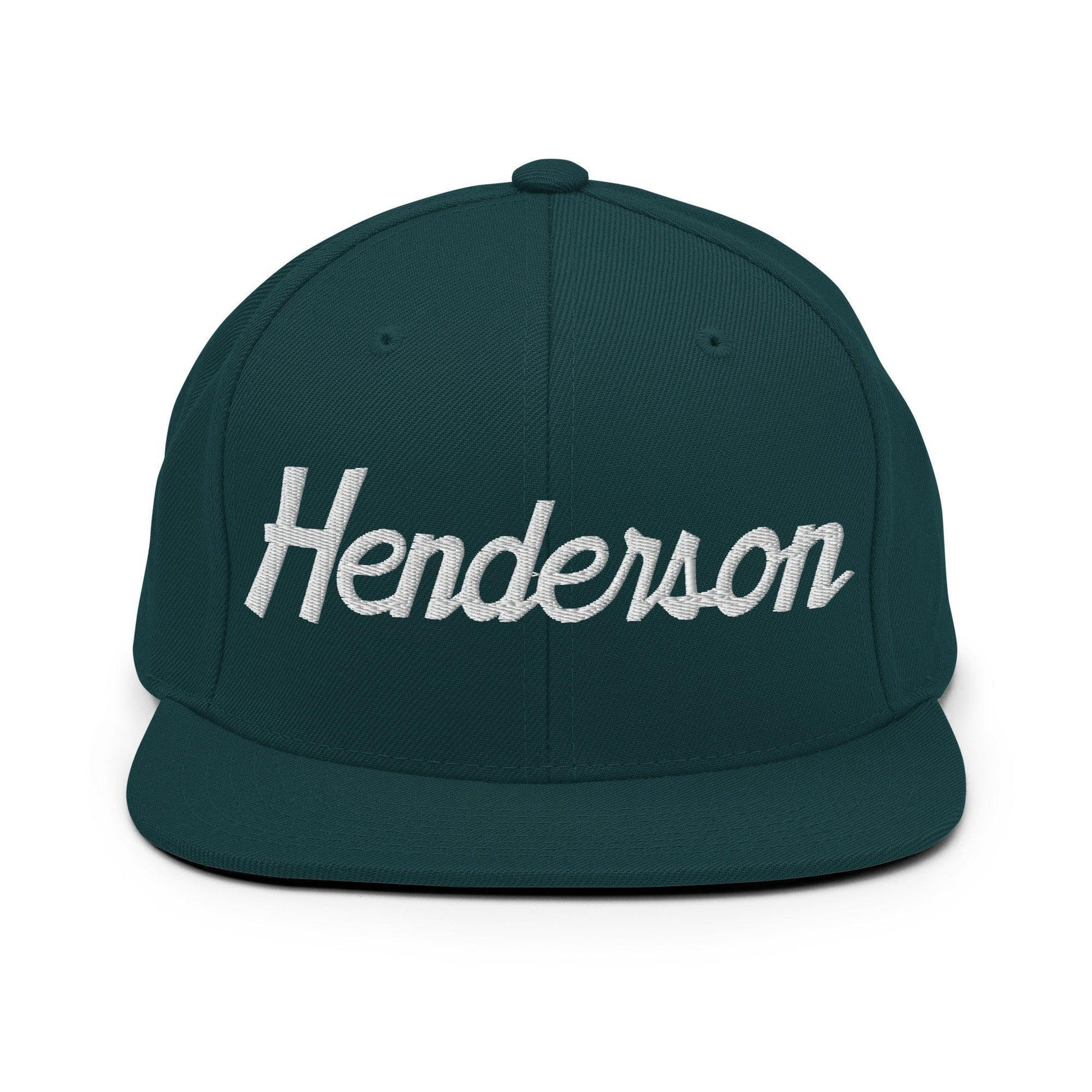 Henderson Script Snapback Hat Spruce