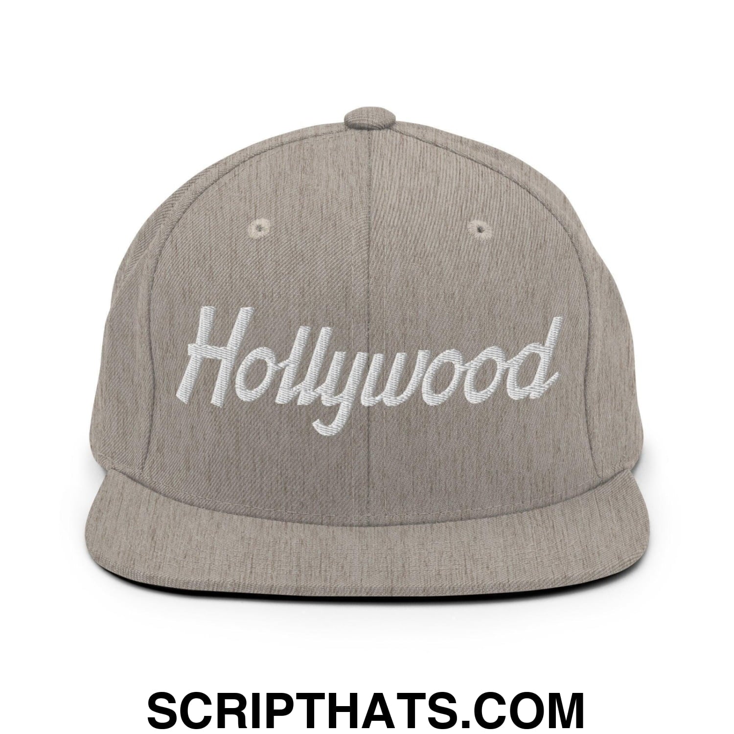 Hollywood Script Snapback Hat Heather Grey