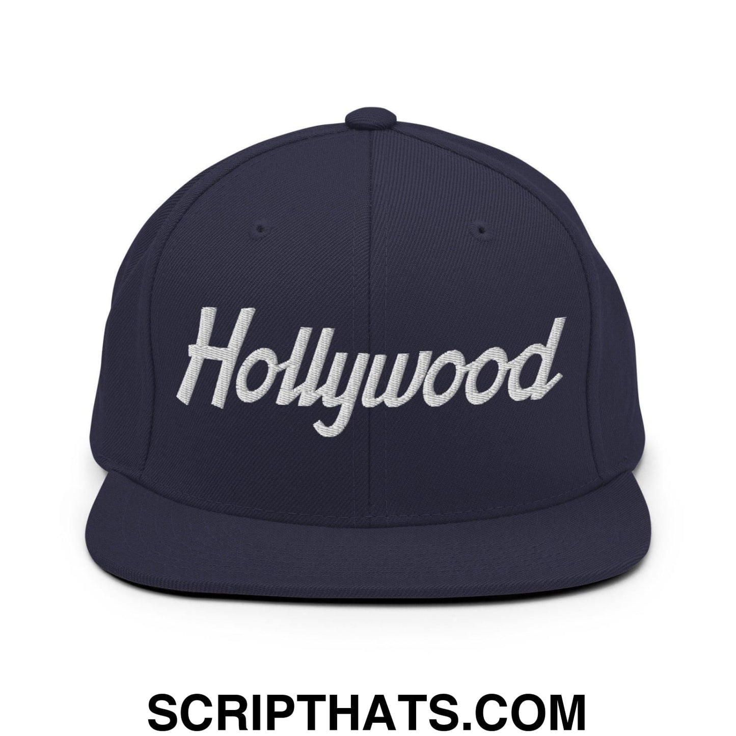 Hollywood Script Snapback Hat Navy